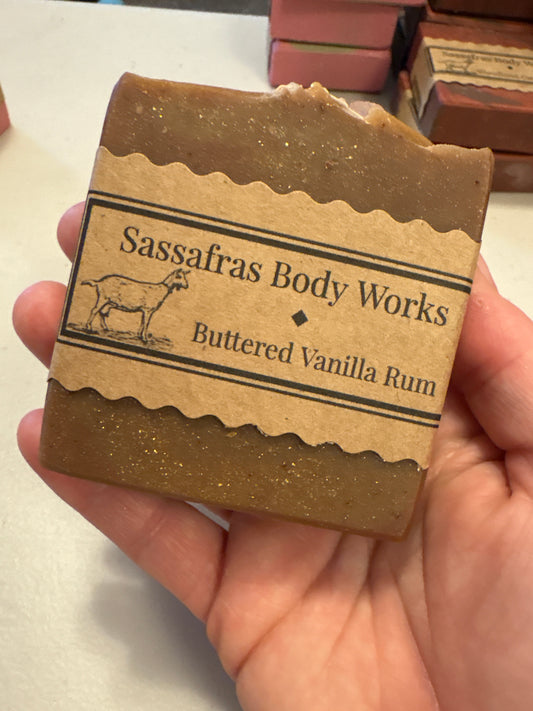 Buttered Vanilla Rum Goat Milk Soap