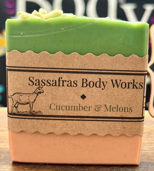 Cucumber & Melons Goat Milk Soap
