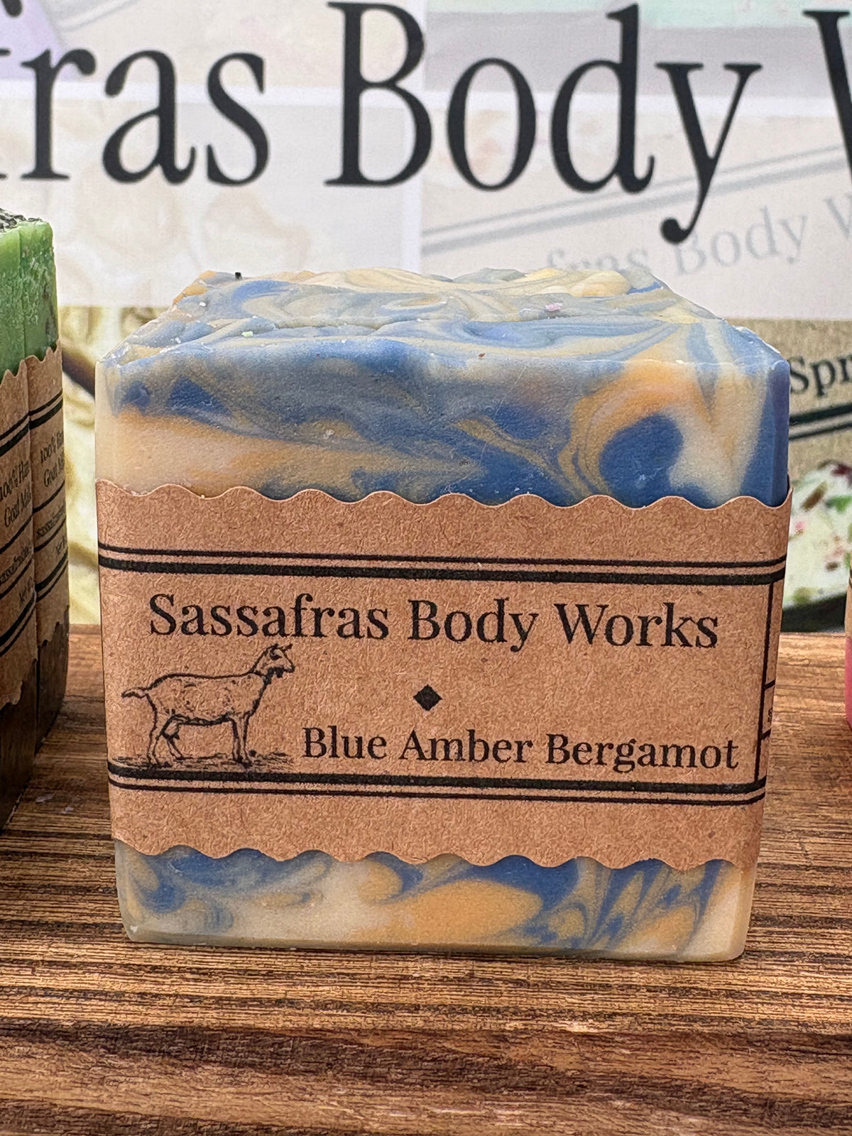 Blue Amber Bergamot Goat Milk Soap