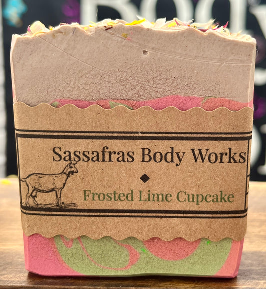 Frosted Lime Cupcake Goat Milk Soap